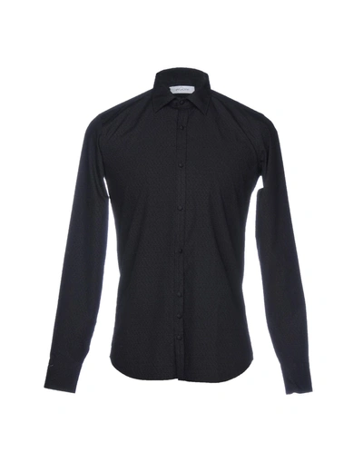 Shop Aglini Solid Color Shirt In Black