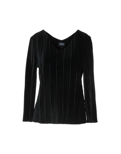 Shop Armani Jeans Blouse In Black