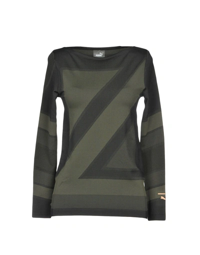 Shop Puma T-shirt In Military Green