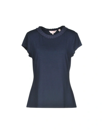 Shop Ted Baker T-shirts In Dark Blue