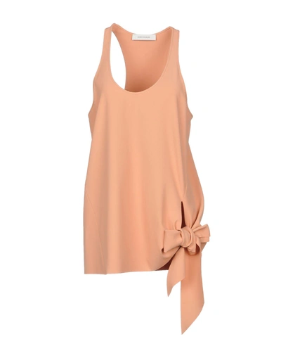 Shop Cedric Charlier Top In Pale Pink