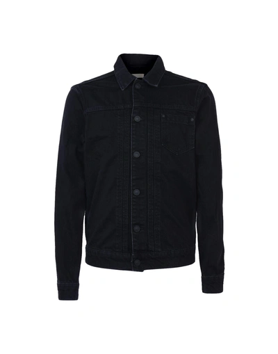 Shop Allsaints Denim Outerwear In Black