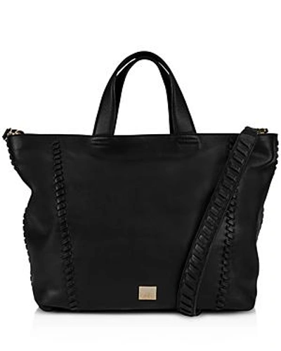 Shop Kooba Limon Leather Tote In Black/gold