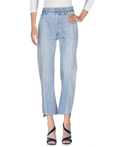 Shop Vetements Denim Pants In Blue