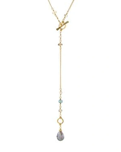 Shop Dana Kellin Organic Freshwater Pearl Lariat Necklace, 19.5 In Multi/gold