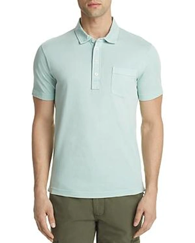 Shop Billy Reid Pensacola Regular Fit Polo Shirt In Cloud Blue