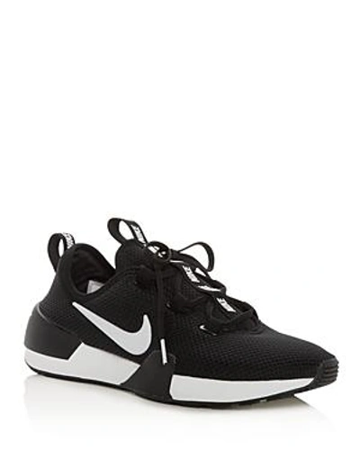 Shop Nike Women's Ashin Modern Lace Up Sneakers In Black