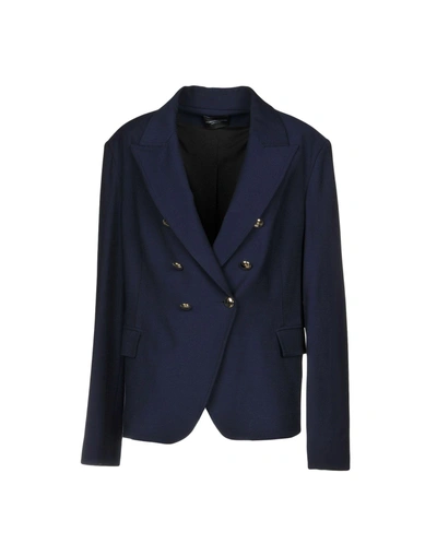 Shop Atos Lombardini Sartorial Jacket In Dark Blue