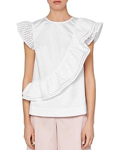 Shop Ted Baker Cottoned On Linnda Ruffled Top In White