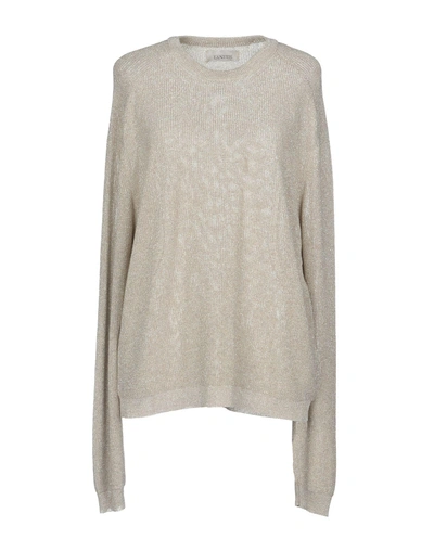 Shop Laneus Sweater In Beige