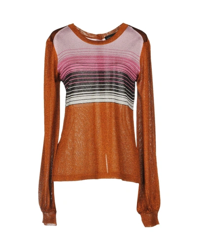 Shop Roberto Collina Sweaters In Rust