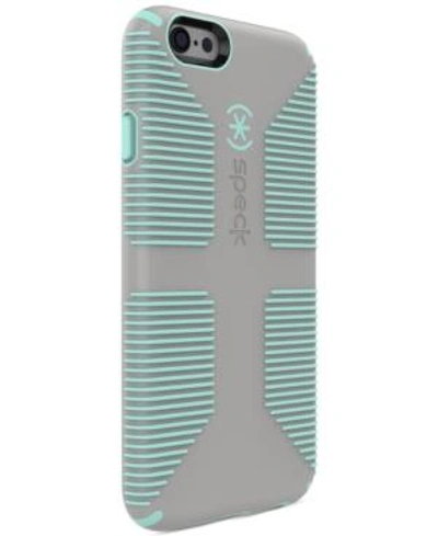 Shop Speck Candyshell Grip Phone Case For Iphone 6/6s In Sand Grey/aloe Green