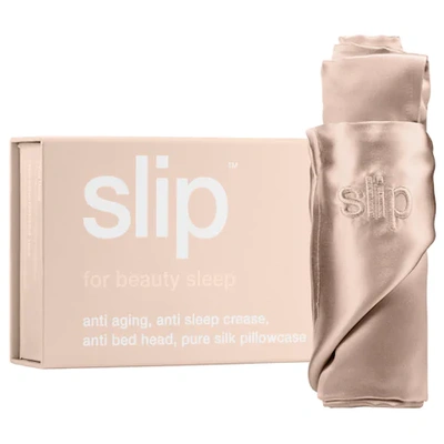 Shop Slip Silk Pillowcase - King Caramel
