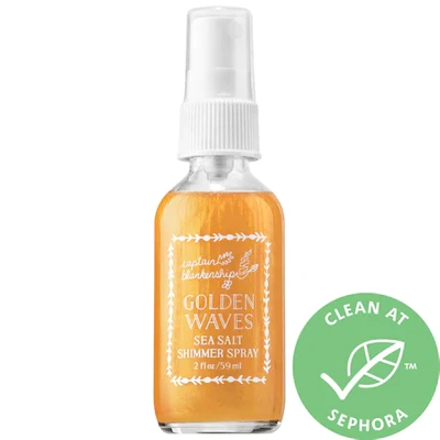 Shop Captain Blankenship Golden Waves Sea Salt Shimmer Spray Mini 2 oz/ 59 ml