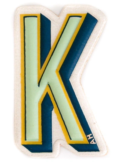 Shop Anya Hindmarch 'k' Sticker - Green