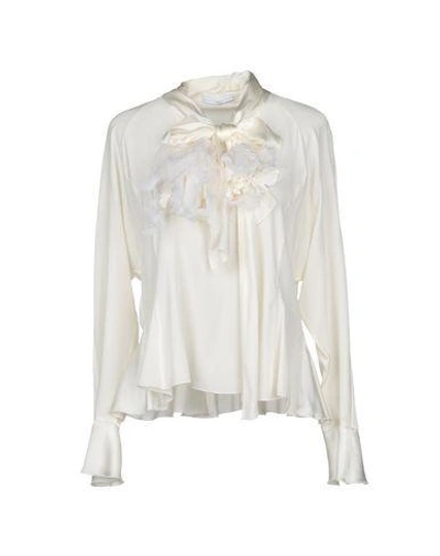 Shop High Blouse In Ivory