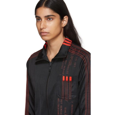 Shop Adidas Originals By Alexander Wang Black Crop Track Jacket