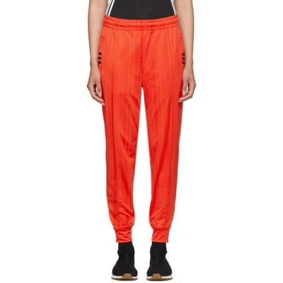 Shop Adidas Originals By Alexander Wang Red Track Pants