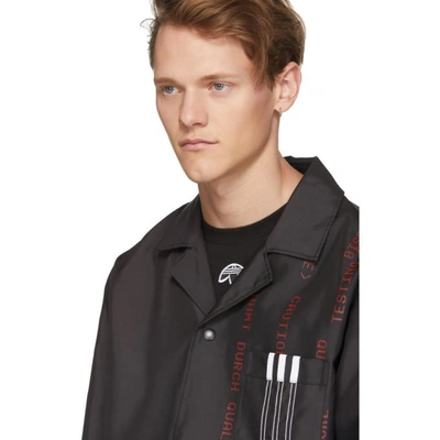 Shop Adidas Originals By Alexander Wang Black Coach Jacket In Cz8319
