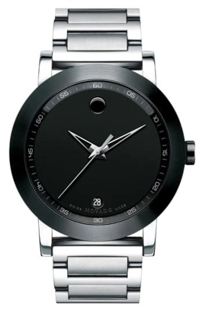 Shop Movado 'museum' Sport Watch, 42mm In Silver/ Black