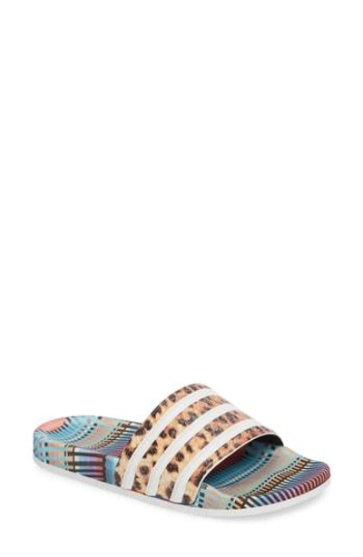 Shop Adidas Originals 'adilette' Slide Sandal In Supplier Colour/ White
