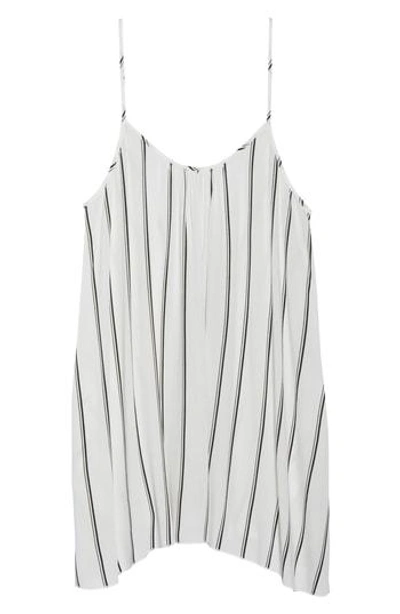 Shop Elan Cover-up Slipdress In Navy/ White