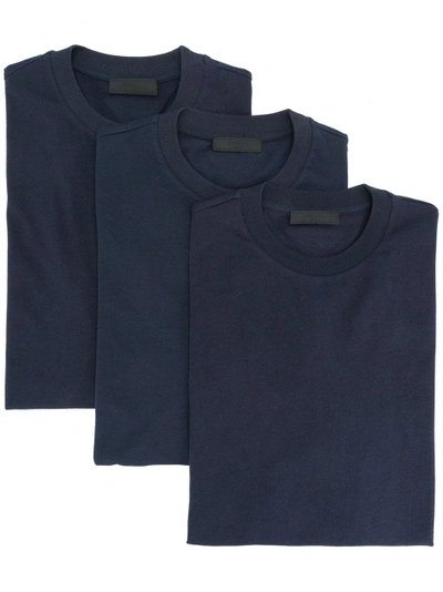 Shop Prada Pack Of Three Long Sleeve Tops