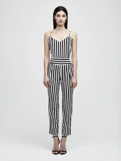 Shop L Agence Abrienne Pant In Black/white