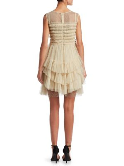 Shop Red Valentino Multi-layer Tulle Dress In Ivory