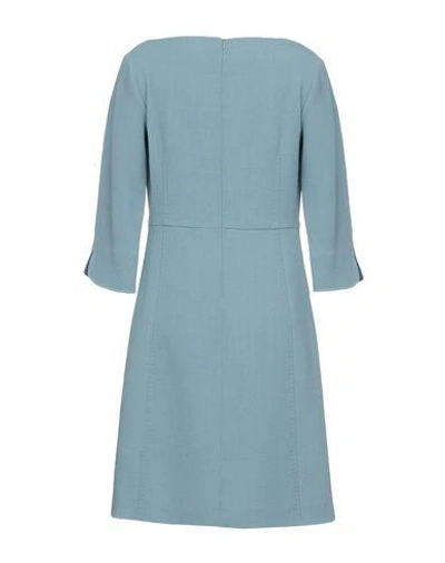 Shop Antonelli Short Dress In Pastel Blue