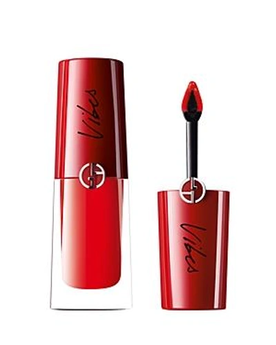 Shop Saint Laurent Giorgio Armani Lip Vibes Lip Magnet Liquid Lipstick In 304 Scarlet