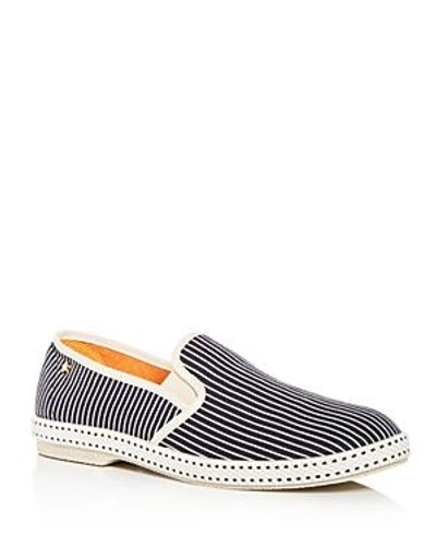 Shop Rivieras Men's Jean-raye Striped Slip-on Sneakers In Blue