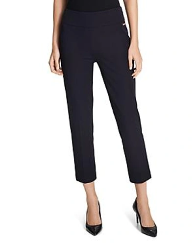 Shop Calvin Klein Cropped Pants In Twilight