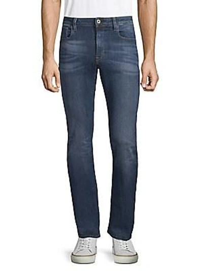 Shop G-star Raw Slim-fit Deconstructed Jeans In Medium Age Blue