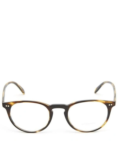 Shop Oliver Peoples Riley Optical Glasses In Brown
