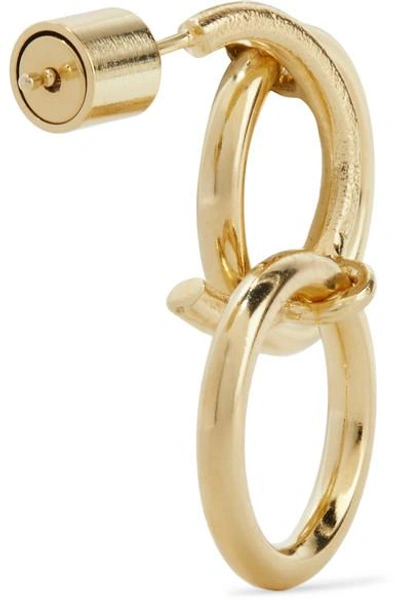 Shop Jennifer Fisher Triple Hoops Gold-plated Earrings