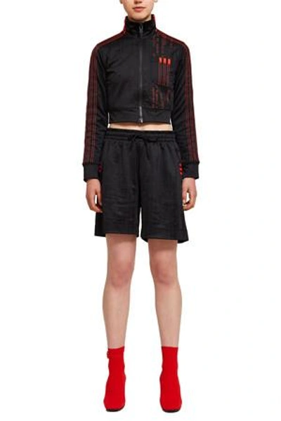 Shop Adidas Originals By Alexander Wang Opening Ceremony Aw Soccer Shorts In Black/red