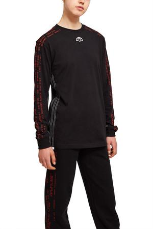 Adidas Originals By Alexander Wang Opening Ceremony Aw Long-sleeve Tee In  Black/red | ModeSens