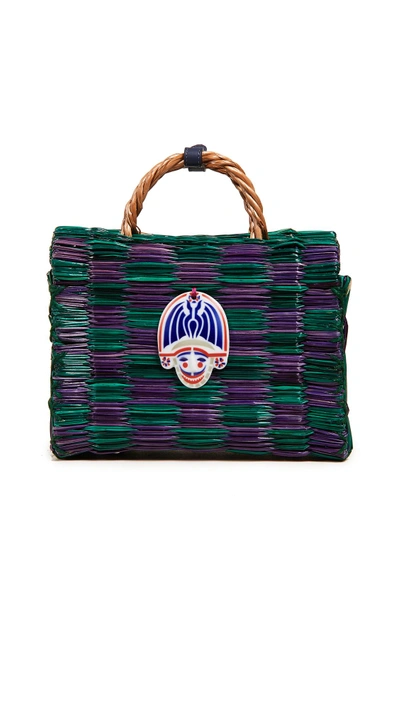 Shop Heimat Atlantica Amour Xx Bag In Green/violet
