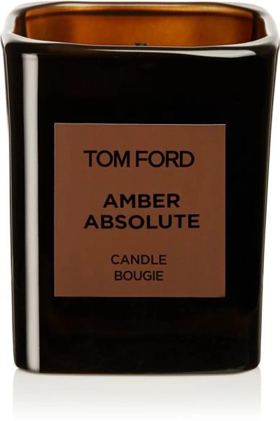 Shop Tom Ford Private Blend Amber Absolute Candle, 595g In Brown