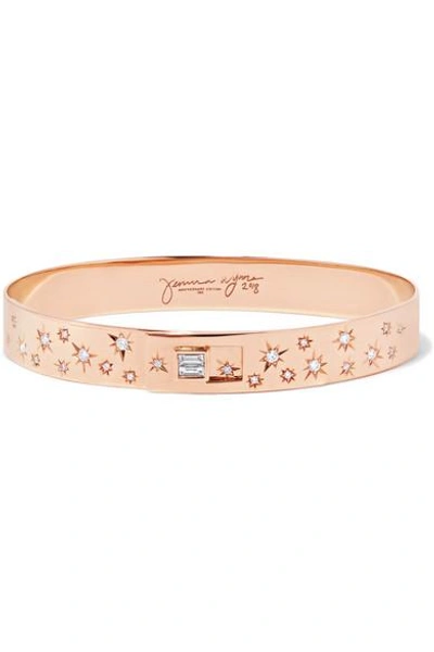 Shop Jemma Wynne 18-karat Rose Gold Diamond Bracelet