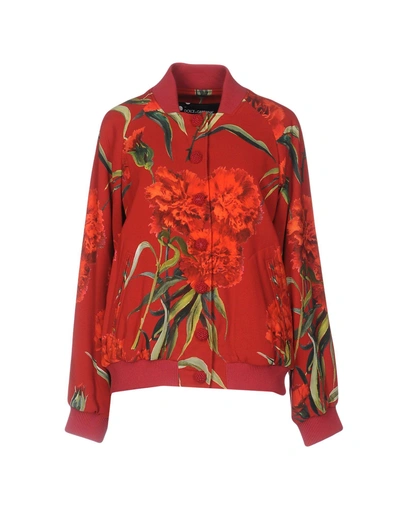 Shop Dolce & Gabbana Bomber In Red