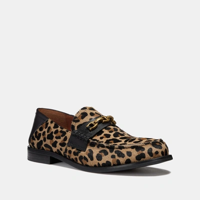Shop Coach Putnam Loafer Mit Leoparden-print In Natural