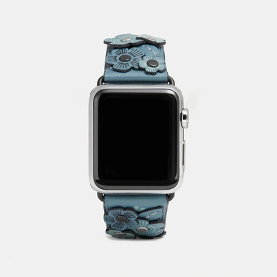 Shop Coach Apple Watch® Tea Rose"-armband In Chambray