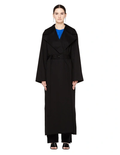 Shop The Row Moora Floor Length Trench Coat In Black