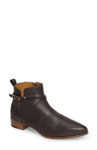 Shop Alberto Fermani 'mea' Ankle Boot In Forged Iron
