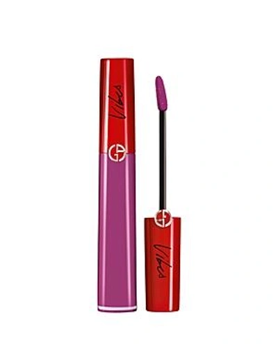 Shop Saint Laurent Giorgio Armani Lip Vibes Lip Maestro Liquid Lipstick In 520 Purple