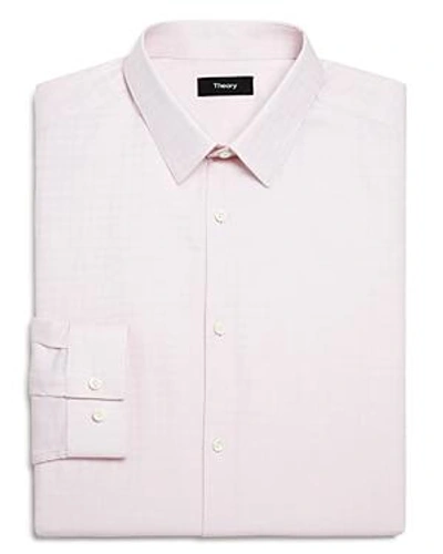 Shop Theory Illusion Textured Slim Fit Dress Shirt In Pink