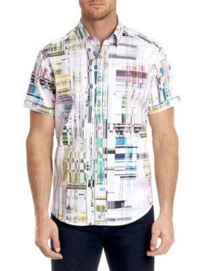 Shop Robert Graham Paracels Printed Cotton Button-down Shirt In Multi