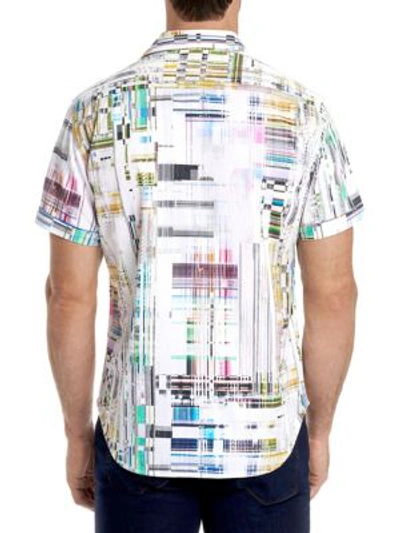 Shop Robert Graham Paracels Printed Cotton Button-down Shirt In Multi
